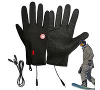 Ungtyb Waterproof Winter Mittens - Cold Weather USB Heated Gloves | Unisex Adjustable Mittens, Warm Gloves for Outdoor Activities