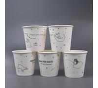 UNHA'S ASIAN SNACK BOX 6.2oz Paper Cups, 300 Count Disposable Paper Cups, Small Paper Coffee Cups for Hot & Cold Drinks, Food Sample, Small Tasting Bowl, Use Water, Tea, Juice, Espresso, Mouthwash