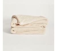 UnHide Lil’ Marsh - Faux Fur Blanket - Durable, Lightweight, Extra Soft Blanket - Machine Washable - Add a Layer of Softness to Any Bed, Couch, or Reading Chair - Beige Bear, Small (50” x 60”)