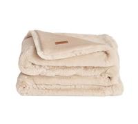 UnHide Marshmallow - Faux Fur Blanket - Heavy Weight, Extra Soft Blanket - Made from Recycled Materials - Machine Washable - Queen Size (60" x 80") - Beige Bear