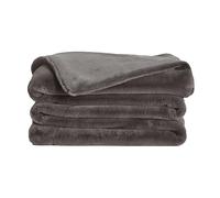 UnHide Marshmallow | Faux Fur Blanket | Heavy Weight, Extra Soft Blanket | Made from Recycled Materials | Machine Washable | Queen Size (60" x 80") | Charcoal Charlie