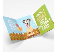 Unhinged 3D Musical Funny Birthday Cards for Men & Women with Screaming - Shaking Goat Pop Up Card - Birthday Card for Him, Her - Funny, Witty, Cheeky, Humorous, Silly Joke Card