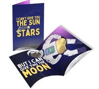 Unhinged 3D Musical Valentines Card for Him/Her | Pop Up Shaking Moon Anniversary Card for Husband, Couple, Wife, Boyfriend, Girlfriend, and Valentine's Day Unique Surprise | Funny Cheeky Joke Card