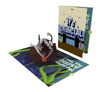 Unhinged 3D Pop Up Funny Valentines Card for Him/Her - Cheeky, Fish Deeply Allure-ing" Romantic Love Card - Funny Anniversary Card for Husband, Wife, Couple, Boyfriend, Girlfriend, Valentine's Day