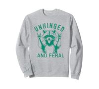 Unhinged and Feral Raccoon Funny Women Men Girls Boy Raccoon Sweatshirt