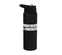 Unhinged and Unbothered Stainless Steel Insulated Water Bottle