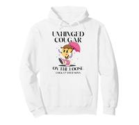 Unhinged Cougar On The Loose Lock up Your sons Funny Adult Pullover Hoodie