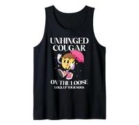 Unhinged Cougar On The Loose Lock up Your sons Tank Top