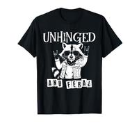 Unhinged & Feral Raccoon Funny Trash-Panda Sarcastic Humor T-Shirt
