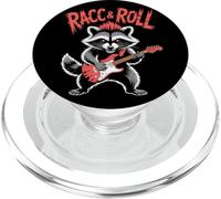 Unhinged Raccoon Rock 'n Roll Trash Panda Retro Guitar PopSockets PopGrip for MagSafe