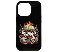 Unhinged Reader Horror Book Lover Dark Gothic Case for iPhone 13 Pro