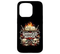 Unhinged Reader Horror Book Lover Dark Gothic Case for iPhone 15 Pro
