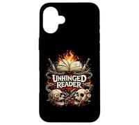 Unhinged Reader Horror Book Lover Dark Gothic Case for iPhone 16 Plus