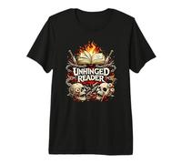 Unhinged Reader Horror Book Lover Dark Gothic Premium T-Shirt