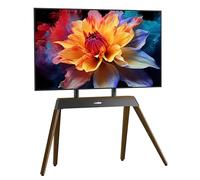 UNHO Easel Tripod TV Stand for 40-86 Inch Universal TVs, Solid Wood Leg Floor TV Mount, Height Adjustable, Max VESA 600x400, load 50kg, Modern Freestanding TV Stand for Living Room, Bedroom, Office