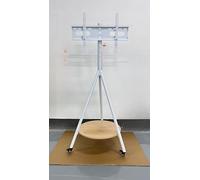 unho Floor TV Tripod, TV Stand for 43 to 65 Inch LCD LED OLED Screen White