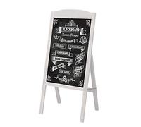 UNHO Wooden A Frame Chalkboard Sign Standing Pavement Chalkboard Easel Magnetic Chalk Board Display Stand Sandwich Board for Home Bar Countertop Cafe Restaurant Wedding
