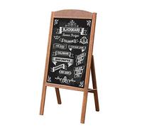UNHO Wooden A Frame Chalkboard Sign Standing Pavement Chalkboard Easel Magnetic Chalk Board Display Stand Sandwich Board Blackboard for Home Bar Countertop Cafe Restaurant Wedding