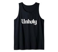 UNHOLY Goth Clothes Punk Rock Goth Satanic Army Atheist Tank Top