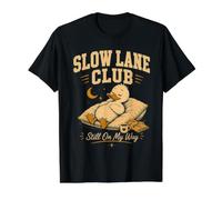 Unhurried Adventures Vintage Camping Duck Exploring Slowly Value Graphic T-Shirt, Men, Black, L