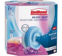 UniBond AERO 360° Moisture Absorber Lavender Garden Refill Tab, aromatherapy, ultra-absorbent and odour-neutralising, for AERO 360° Dehumidifier, Condensation Absorbers, Twin Pack (2 x 450g)