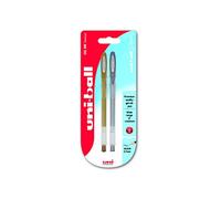 uni-ball 153486732 Signo Gel UM-120 Signo Rollerball Pen - Gold/Silver, Pack of 2