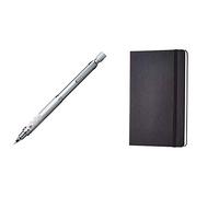 uni-ball 153528584 Kuru Toga High Grade Premium Edition Mechanical Pencil with Silver Barrel & Amazon Basics Classic Notebook, Large, Ruled