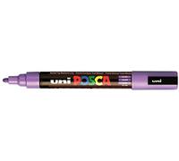 Uni-Ball 182537 - POSCA marker met medium ronde punt, PC 5M, paars, 1 stuk | Marker with water-based pigment ink, opaque, for almost all surfaces, replaceable tip