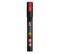 Uni-Ball 182577 - POSCA markeerstift met medium ronde punt, neon rood | Marker with water-based pigment ink, opaque, for almost all surfaces, replaceable tip