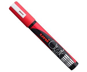 Uni-Ball 186221 - Raam- en krijtmarker UNI CHALK PWE-5M, 1,8 - 2,5 mm, ronde punt, wit