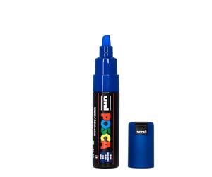 Uni-Ball 186351 - POSCA marker met extra brede rechthoekige punt, donkerblauw