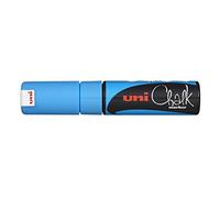 Uni-Ball 186447 - Raam- en krijtmarker UNI CHALK PWE-8K, 8 mm, spievormige punt, lichtblauw