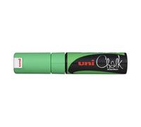 Uni-Ball 186463 - Raam- en krijtmarker met spievormige punt 8 mm, fluorescerend groen, 1 stuk
