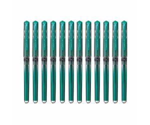 UNI-BALL 207 Signo Gel Impact Pen Set - Pack 12 Green, Red, Black, Blue 1.0 Fine