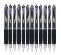 Uni-Ball Signo UMN-207 Retractable Rollerball Pen Grip Medium 0.4 mm Blue Pack of 12
