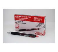 Uni-ball 704527 SigNo 207 Gel Rollerball Pen Retractable Fine 0.7mm Tip 0.5mm Line Red Ref 9004602 [Pack of 12]