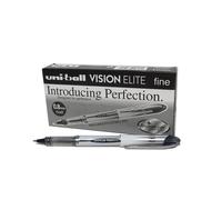 Uni-ball 707539000 UB-200 Vision Elite Rollerball Pens, 0.8mm Tip 0.6mm Line, Black Gel, 12 Pack