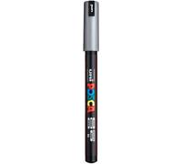 Uni Posca Marker Pen Ultra Fine PC-1MR 0.7mm, Silver
