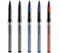 uni-ball AIR - 0.7mm Medium Rollerball - 5 Pack - 2 x Black, 2 x Blue, 1 x Red - UBA-188-L