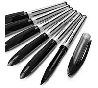 uni-ball AIR - 0.7mm Medium Rollerball - 6 Pack - Black - UBA-188-L