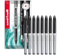 uni-ball AIR - 0.7mm Medium Rollerball - UBA-188-L - In Envelope Gift Packaging - Black Ink - Pack of 8