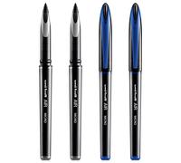 uni-ball AIR Micro - 0.5mm Fine Rollerball - 4 Pack - Black and Blue Ink - UBA-188-M