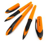 Uni-Ball AIR Micro - 0.5mm Fine Rollerball - Blue Ink - Orange Barrel