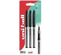 uni-ball Air UBA-188L Rollerball Pen 0.4 mm Black Pack of 3