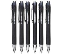 Uni Ball Black Jetstream Retractable Broad Rollerball Pen 1mm Nib Tip SXN-210 (Pack Of 6)