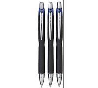 Uni Ball Blue Jetstream Retractable Broad Rollerball Pen SXN-210 (Pack Of 3)