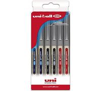 Uni-Ball Case 6 Roller Liquid Ink UB-157 Basic Colors