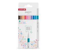 Uni-ball Case Markers EMOTT SET Pastel Colours 10 units