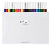 uni-ball Emott Felt Tip Fineliners Colouring Pens. Water Resistant Non-Bleed and Fade-Proof Ink for Adult Colouring Books, Art Set, Drawing, Handwriting, School Stationery Set, 40 Coloured Pens