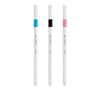 uni-ball Emott Fineliner Pens, Black, 0.4 mm, Baby Pink, Light Blue (3-Pack)